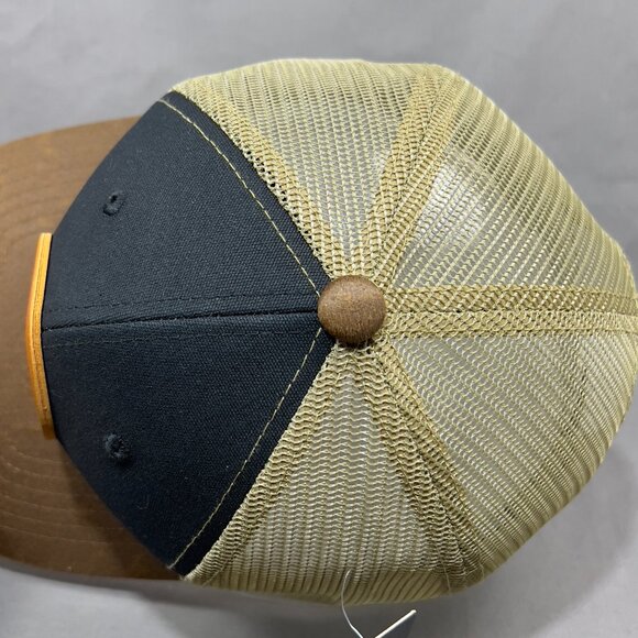 Kamel Bass Fishing Snapback Hat Cap Animal Trucker Western Farm Leather Mens - Picture 7 of 14